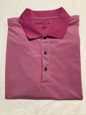 Nicklaus Golf Men's Pink Short-Sleeve Polo Shirt (086)